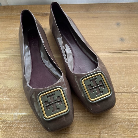 Tory Burch Georgia Square Toe Ballet Flats Women’s Size 7 - Picture 1 of 7